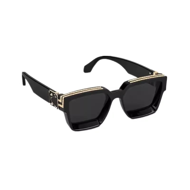 Design Geometric Frame Transparent Purple Gradient Sunglasses - 6