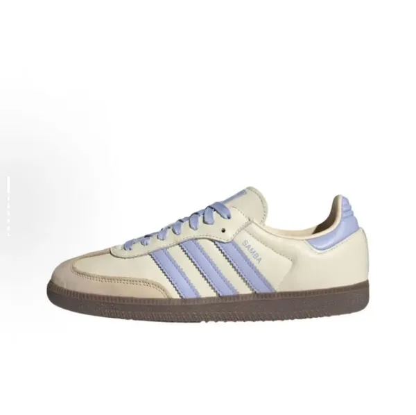 Adidas Originals Samba OG Light Blue and Beige Sneakers - 1