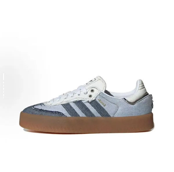 Adidas Originals Adidas Samba 2 Denim Gray Gum Sole Sneakers - 1