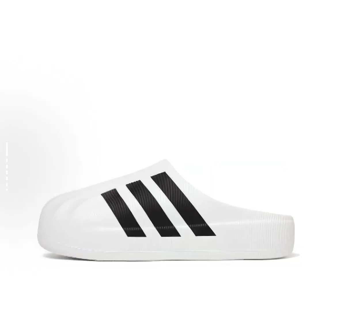 Design Clog-Style Platform Slip-On White Shoes Slippers - 3