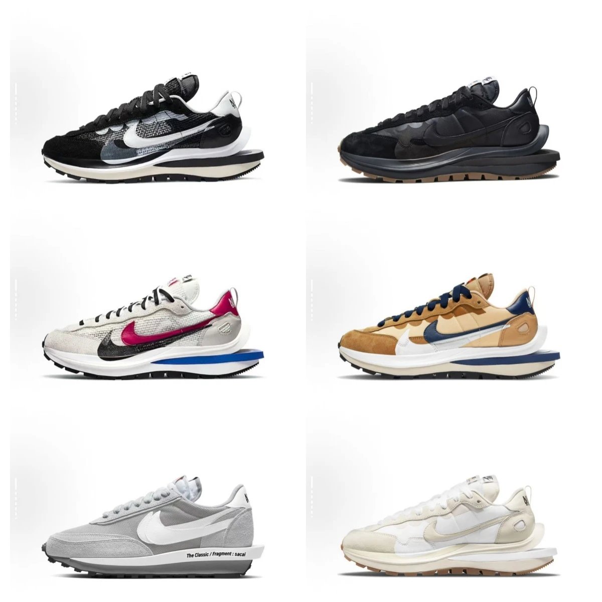 Nike x Sacai VaporWaffle Sneakers | 18 colorways