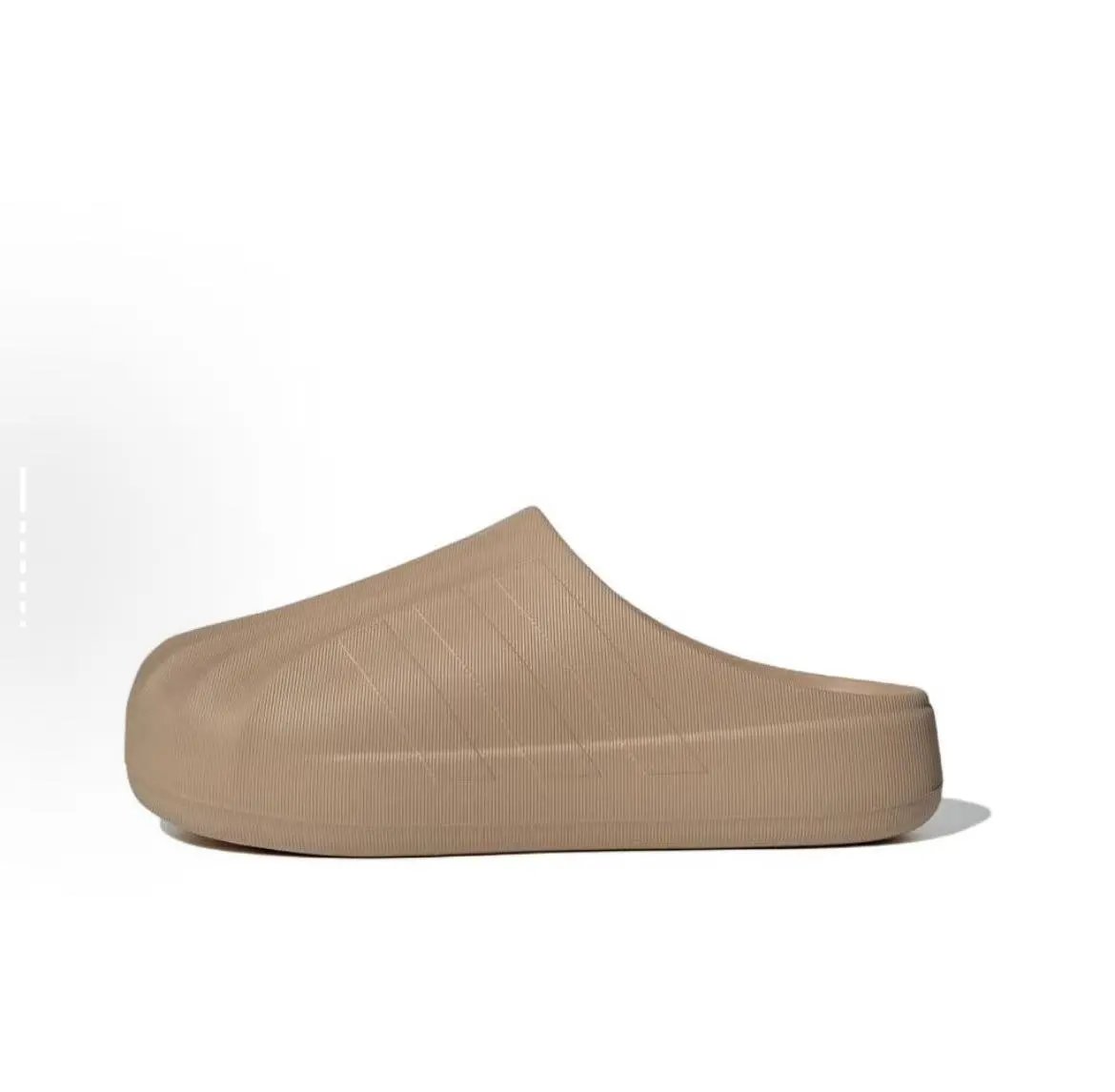 Design Clog-Style Platform Slip-On White Shoes Slippers - 5