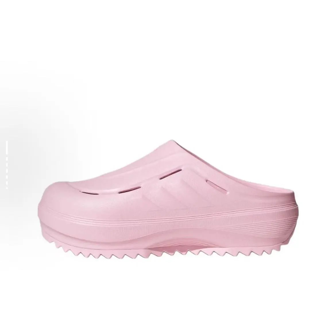 Design Clog-Style Platform Slip-On White Shoes Slippers - 7