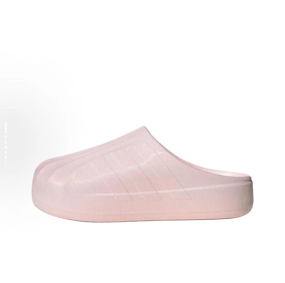 Design Clog-Style Platform Slip-On White Shoes Slippers - 6