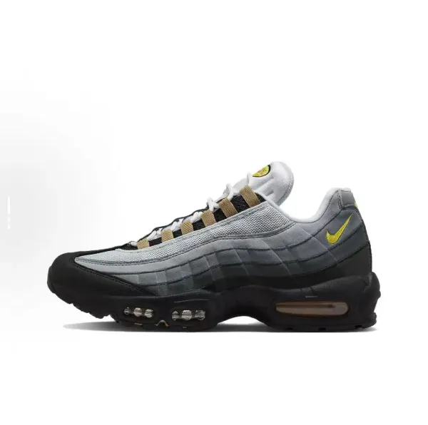 Nike Air Max 95 Grey Volt Black Sneakers Running Shoes - 1