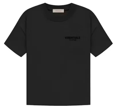 Fear of God Essentials Black Logo T-Shirt - 1