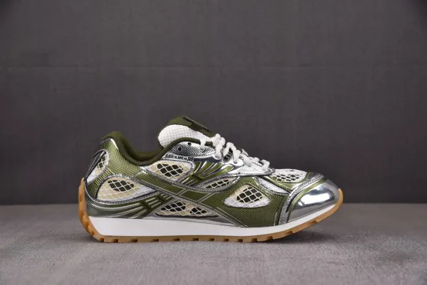 Asics Gel-Lyte III Silver Olive Mesh Sneakers Running Shoes - 1