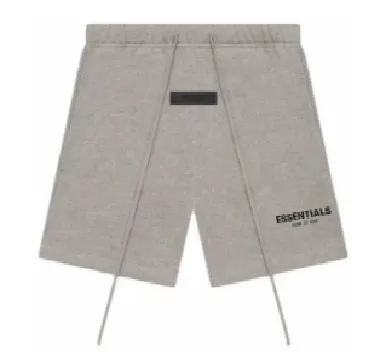 Fear of God Essentials Relaxed Fit Heather Gray Shorts - 1