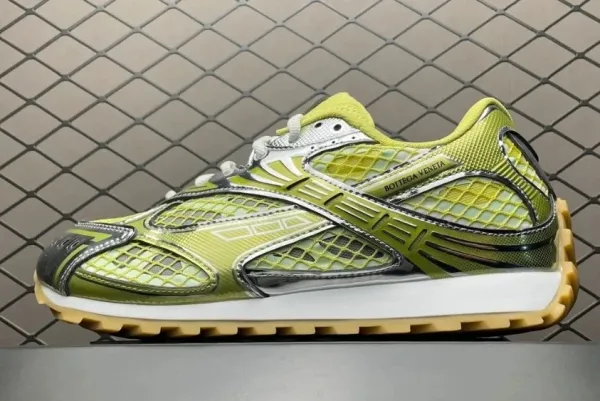Bottega Veneta BV Sport Lime Green Mesh Sneakers - 1