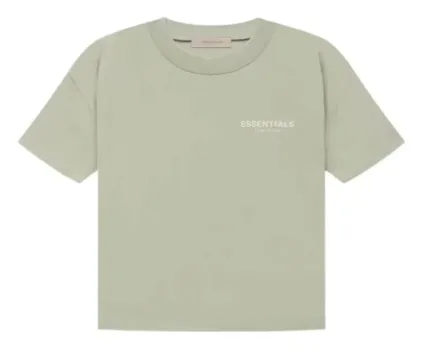 Fear of God Essentials Logo T-Shirt Sage Green T-Shirt - 1