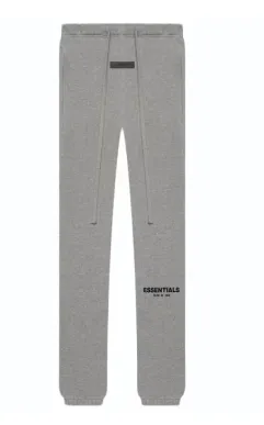 Fear of God Essentials Gray Fleece Sweatpants - 1
