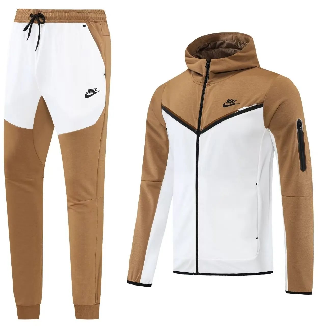 NM02 Hoodie Set (Zipless Pocket) - Khaki
