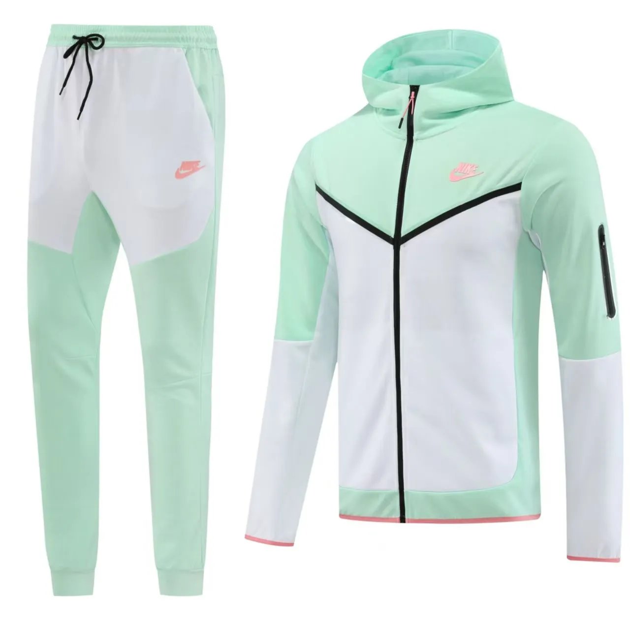 NM02 Hoodie Set (Zipless Pocket) - Fruit Green