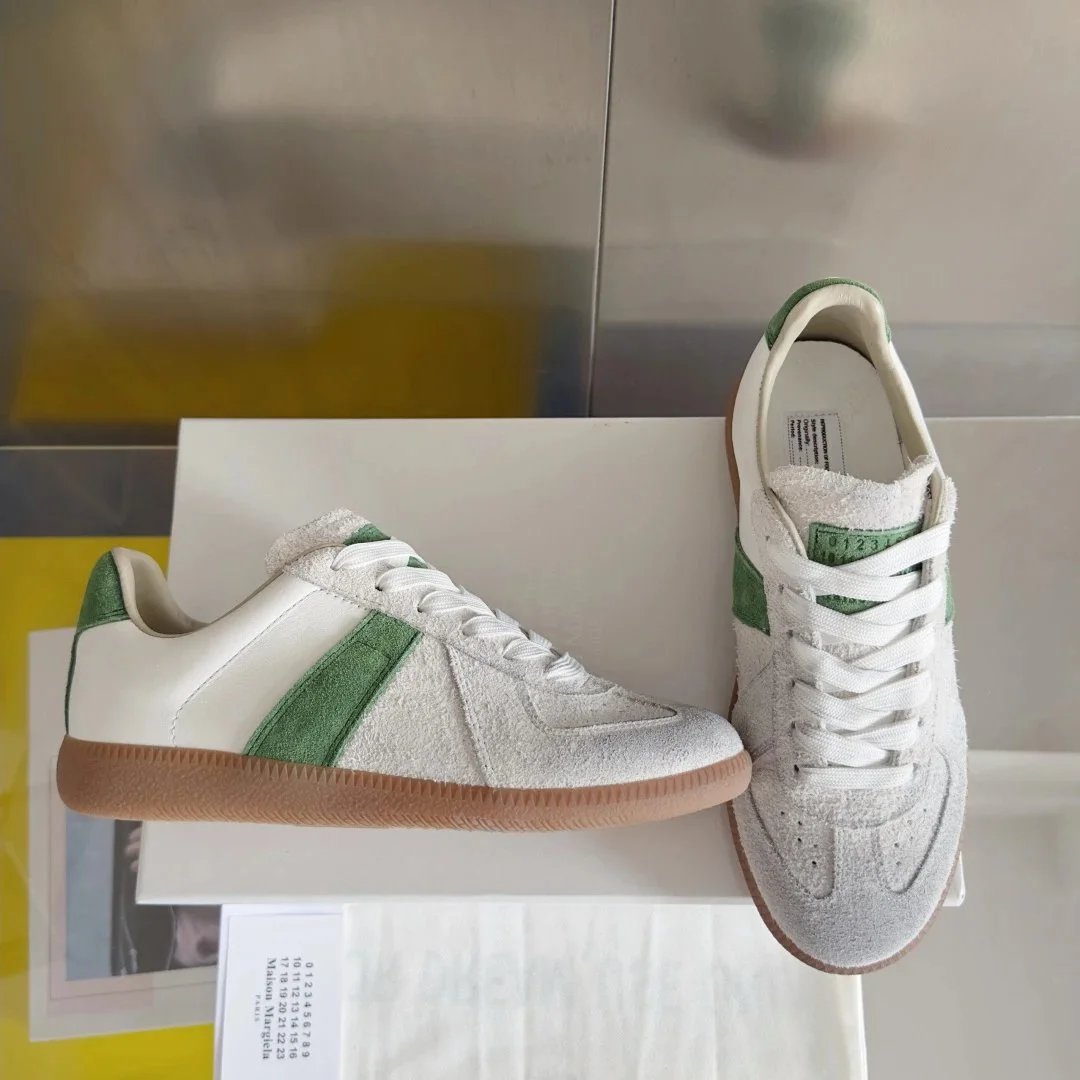 Maison Margiela Replica Sneakers Mint Green and Gray Sneakers - 33