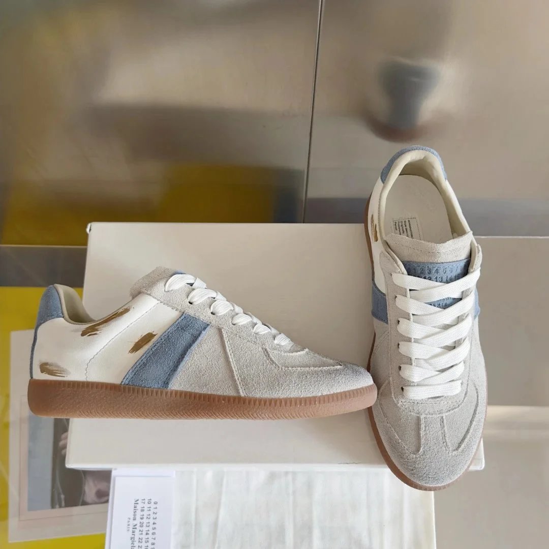 Maison Margiela Replica Sneakers Mint Green and Gray Sneakers - 27