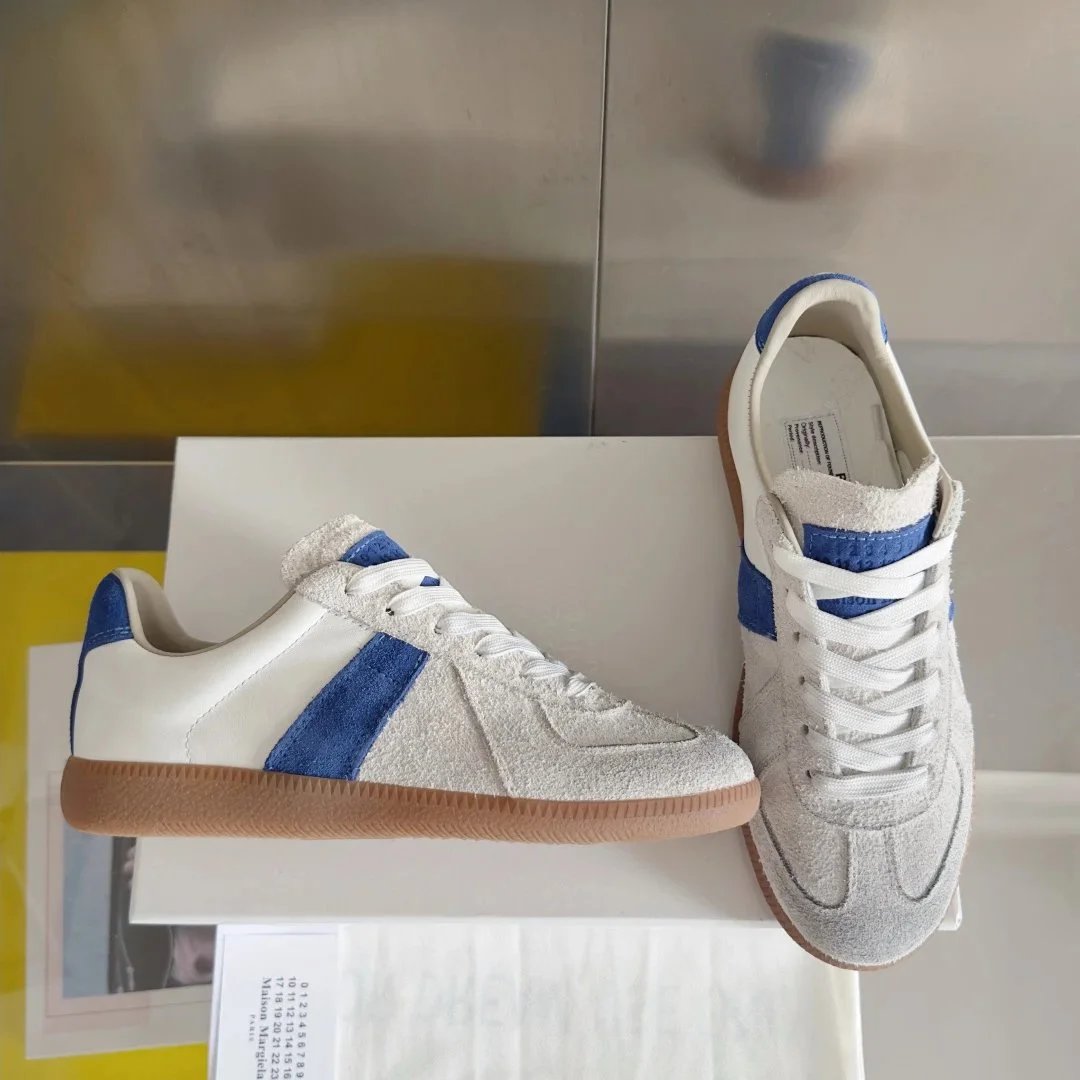 Maison Margiela Replica Sneakers Mint Green and Gray Sneakers - 13