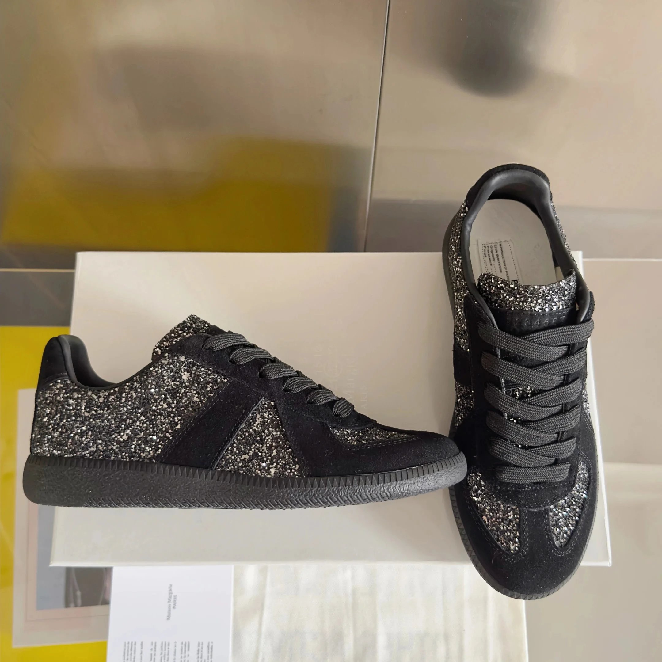 Maison Margiela Replica Sneakers Mint Green and Gray Sneakers - 30