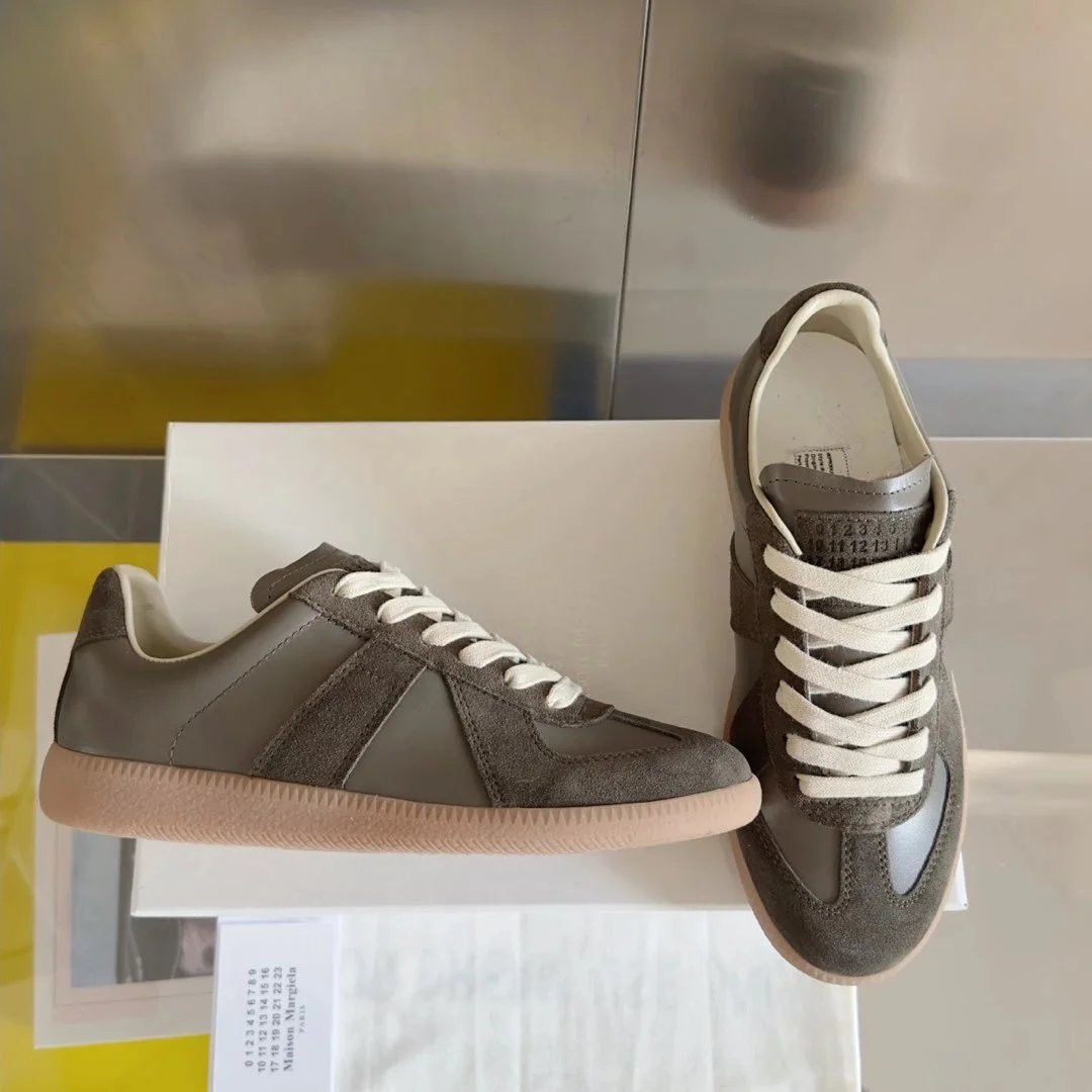 Maison Margiela Replica Sneakers Mint Green and Gray Sneakers - 10