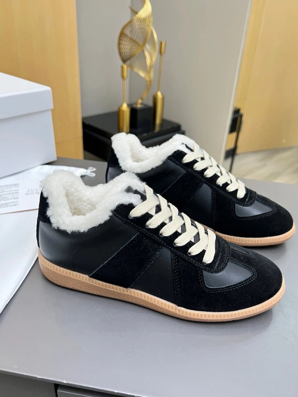 Maison Margiela Replica Sneakers Mint Green and Gray Sneakers - 40
