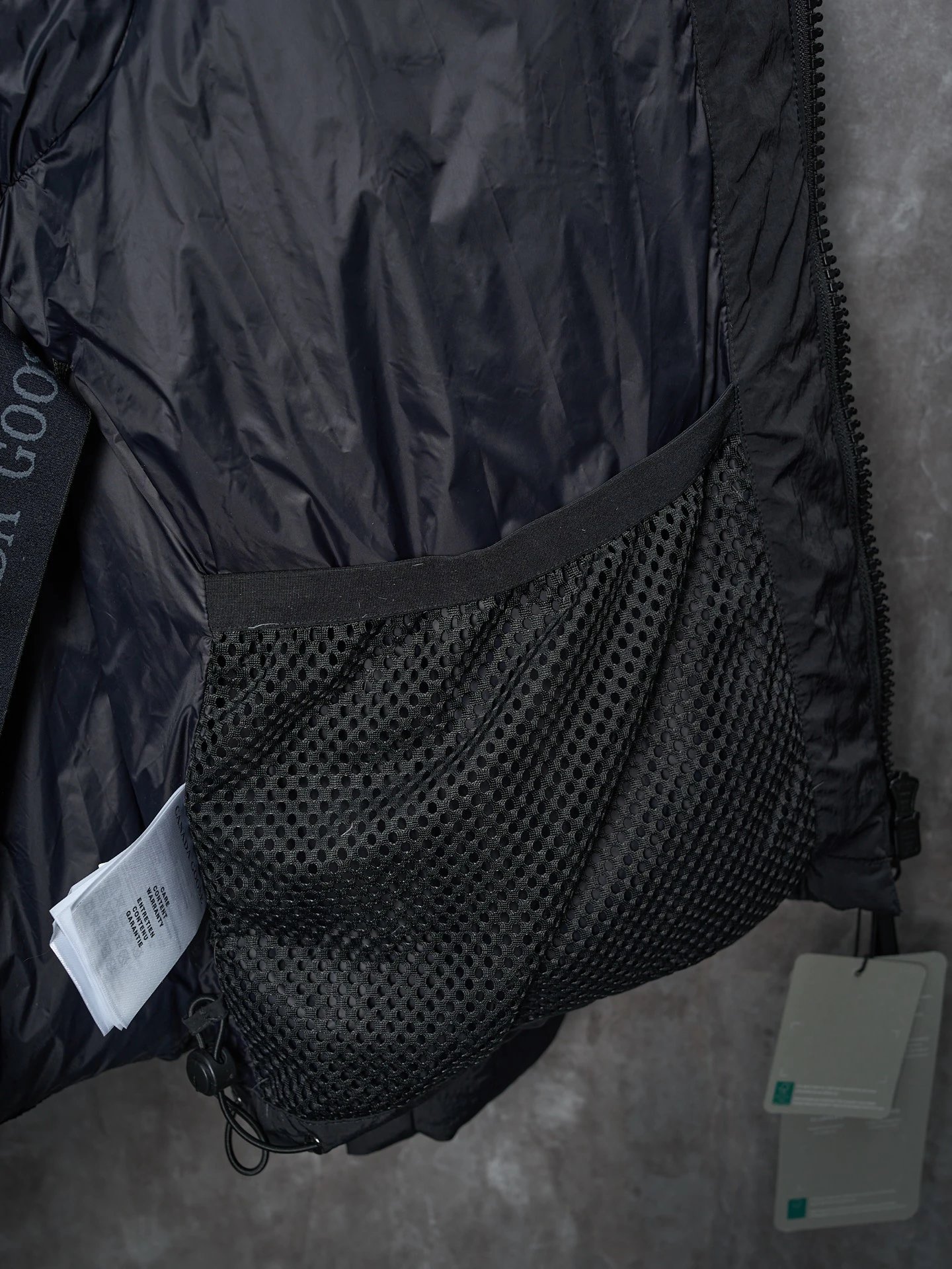Winter Puffer Down Jacket with Hood Matte Ebony Black - Gallery Image 8 - Detailed View