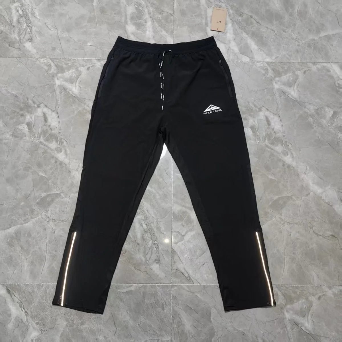 hot黑色反光长裤