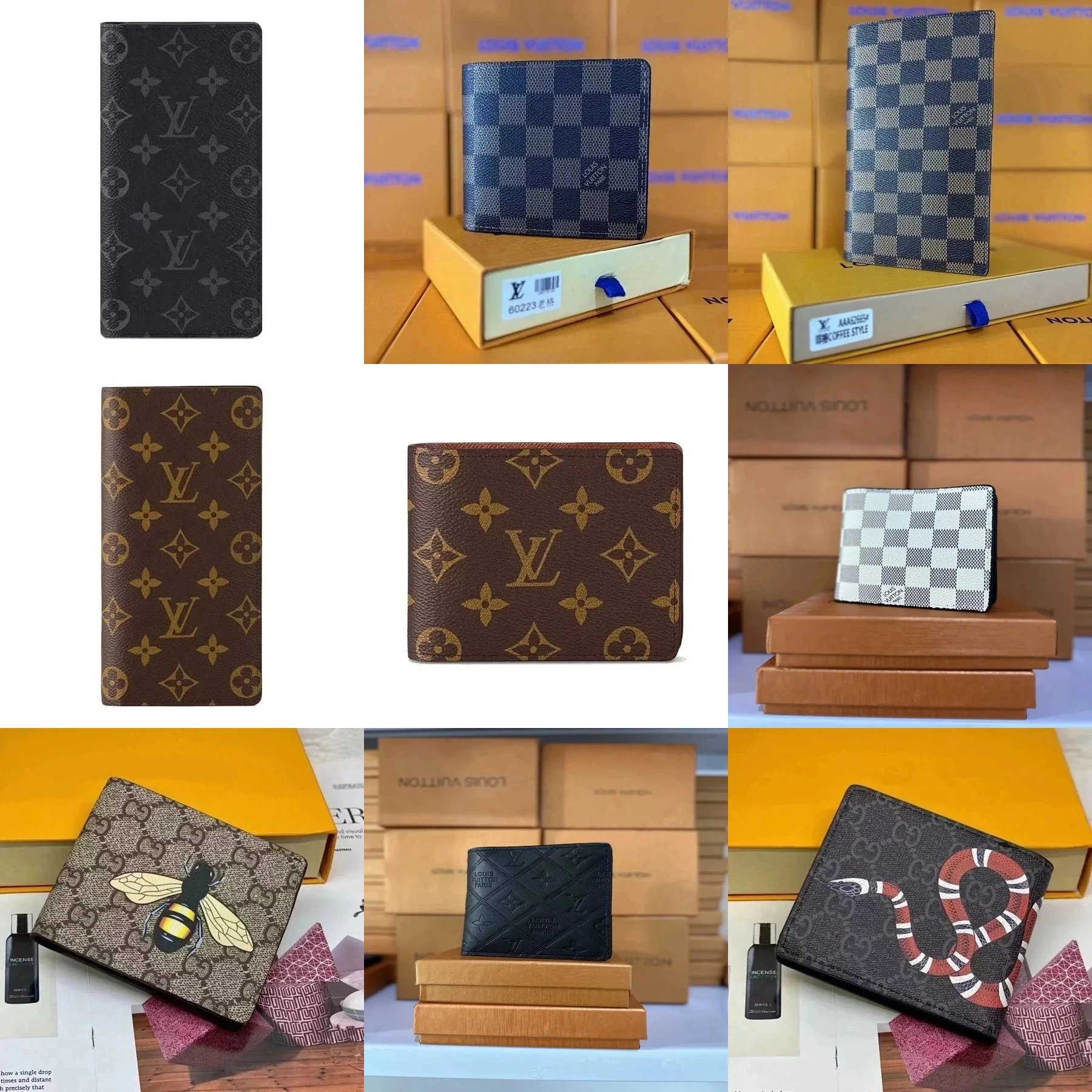 LV/Gucci Wallet [16 styles]