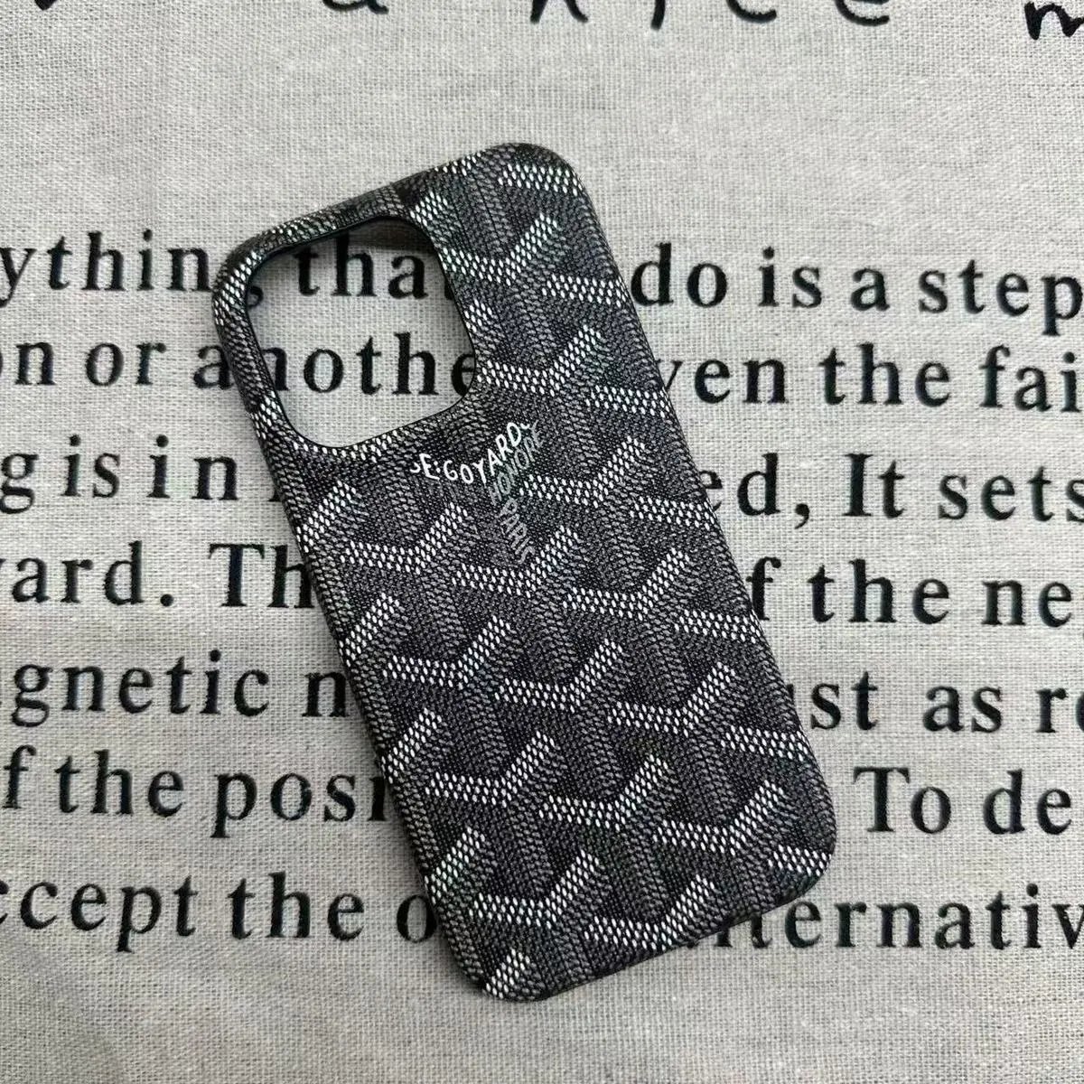 Yy Goya Leather Pattern Black (Half Gloss) Film Hard Shell