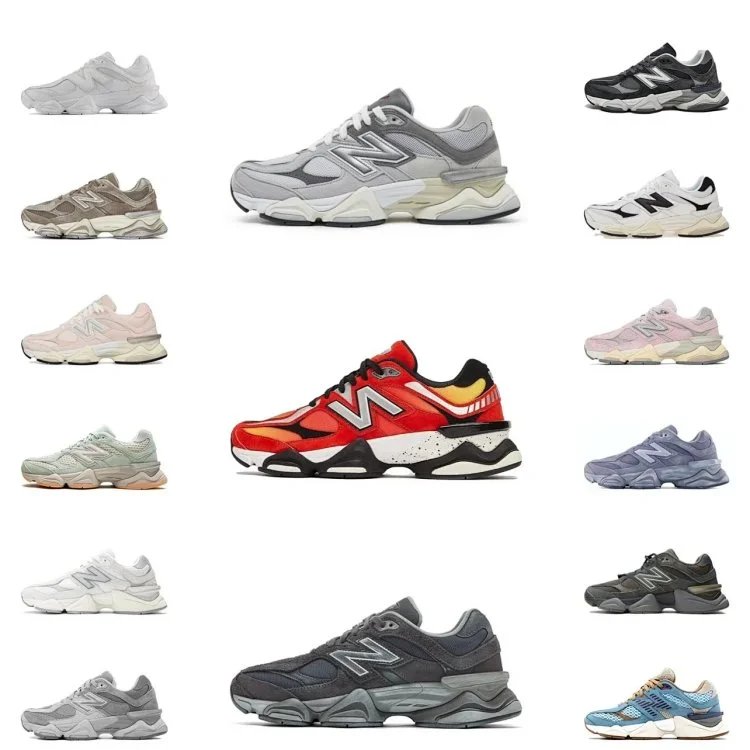 GT 9060 Multilayer Sole Retro Running Shoes - Non-Slip, Wear-Resistant, Low-Top, Unisex, Vintage White, Comfortable, Shock-Absorbing, Everyday Casual Skate Shoes for Couples