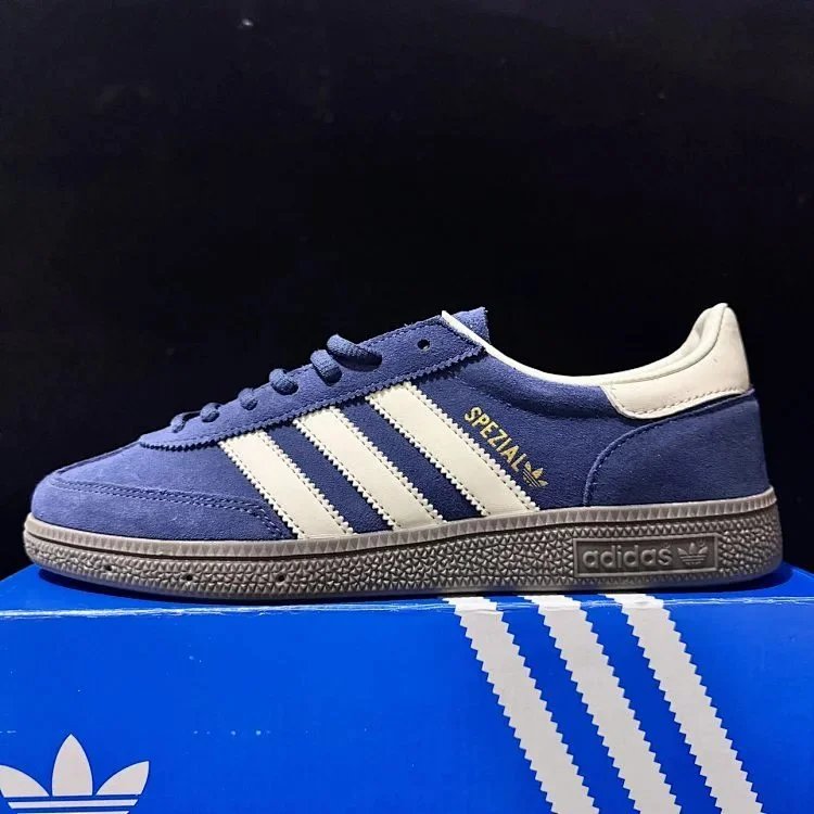 Company-level head layer Cost-effective Factory spot real adidas de training shoes adidas originals HANDBALL SPEZIAL comfortable hundred low-top board shoes men and women with the same models dark blue