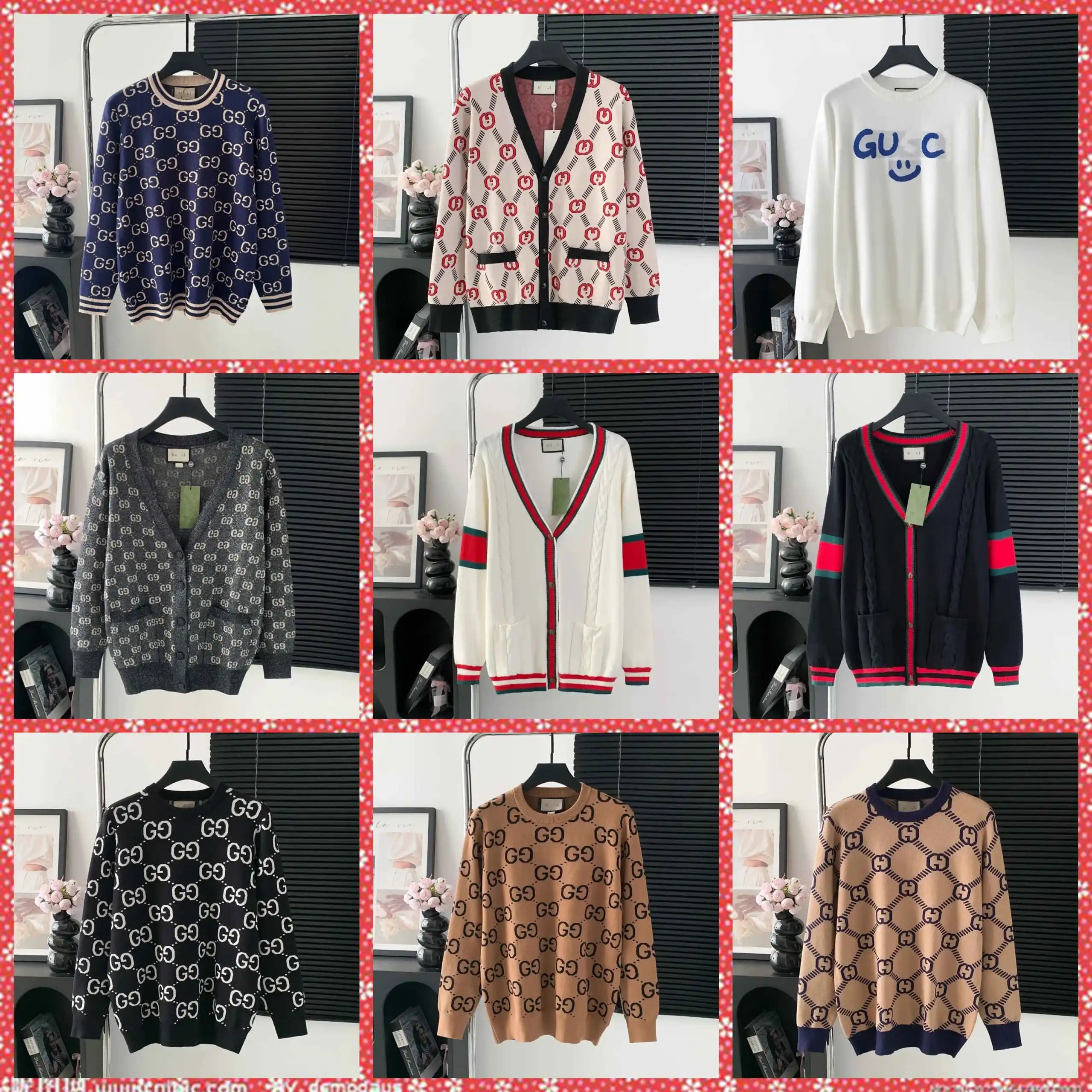 Gucci Graphic Knit Sweaters and Cardigans Collection