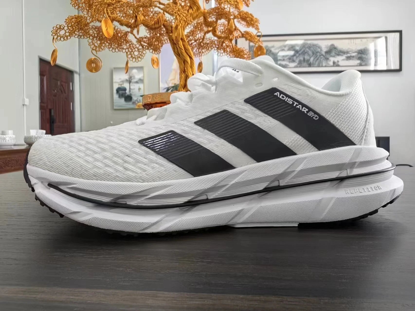 Adidas Adistar White Black Running Shoes - 17