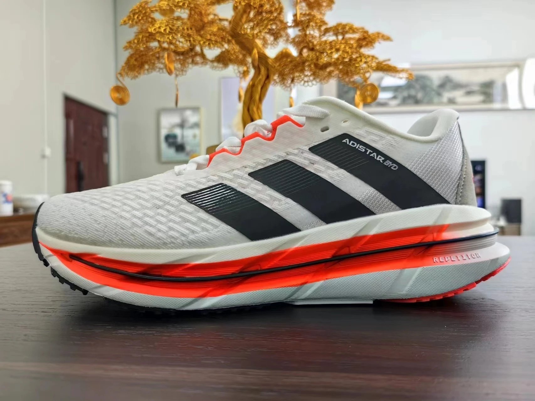 Adidas Adistar White Black Running Shoes - 5