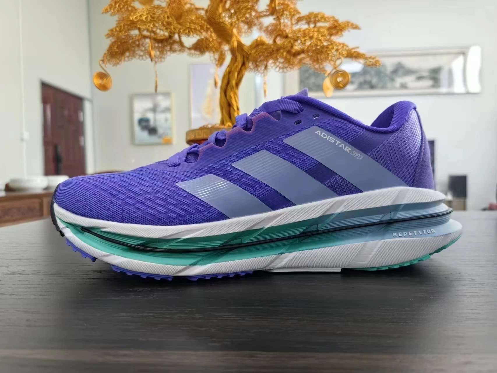 Adidas Adistar White Black Running Shoes - 23