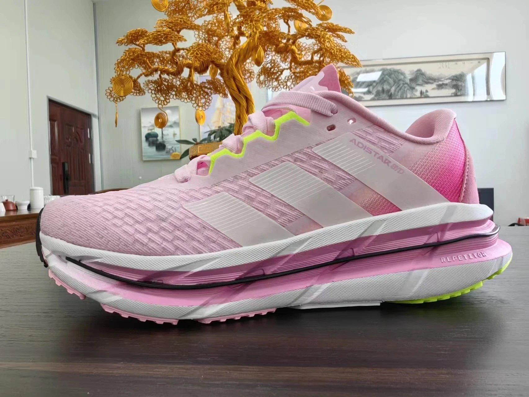 Adidas Adistar White Black Running Shoes - 3