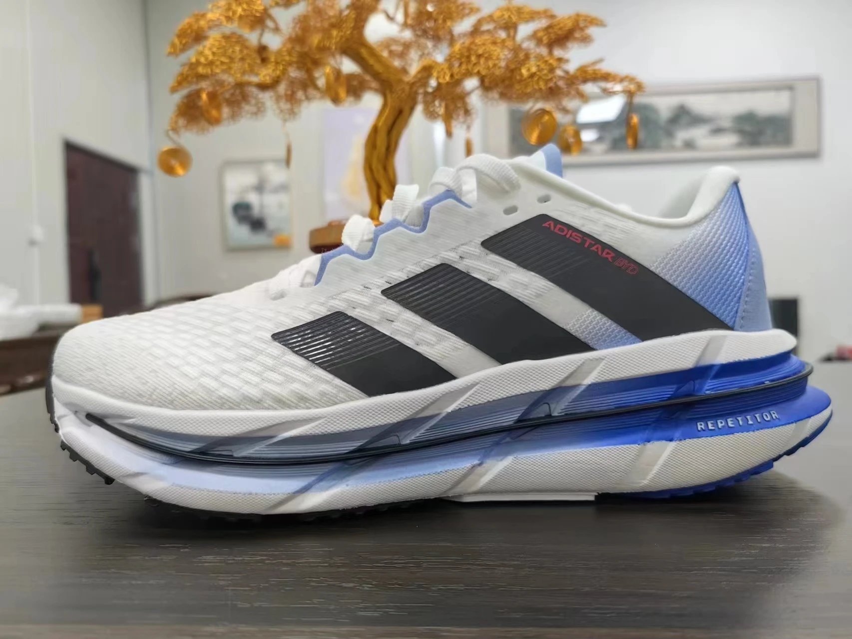 Adidas Adistar White Black Running Shoes - 11