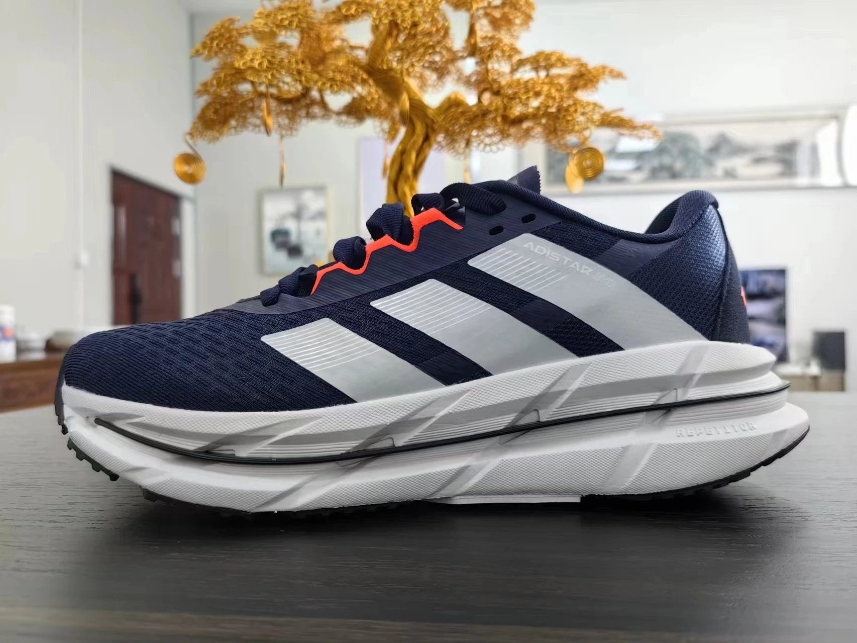 Adidas Adistar White Black Running Shoes - 12