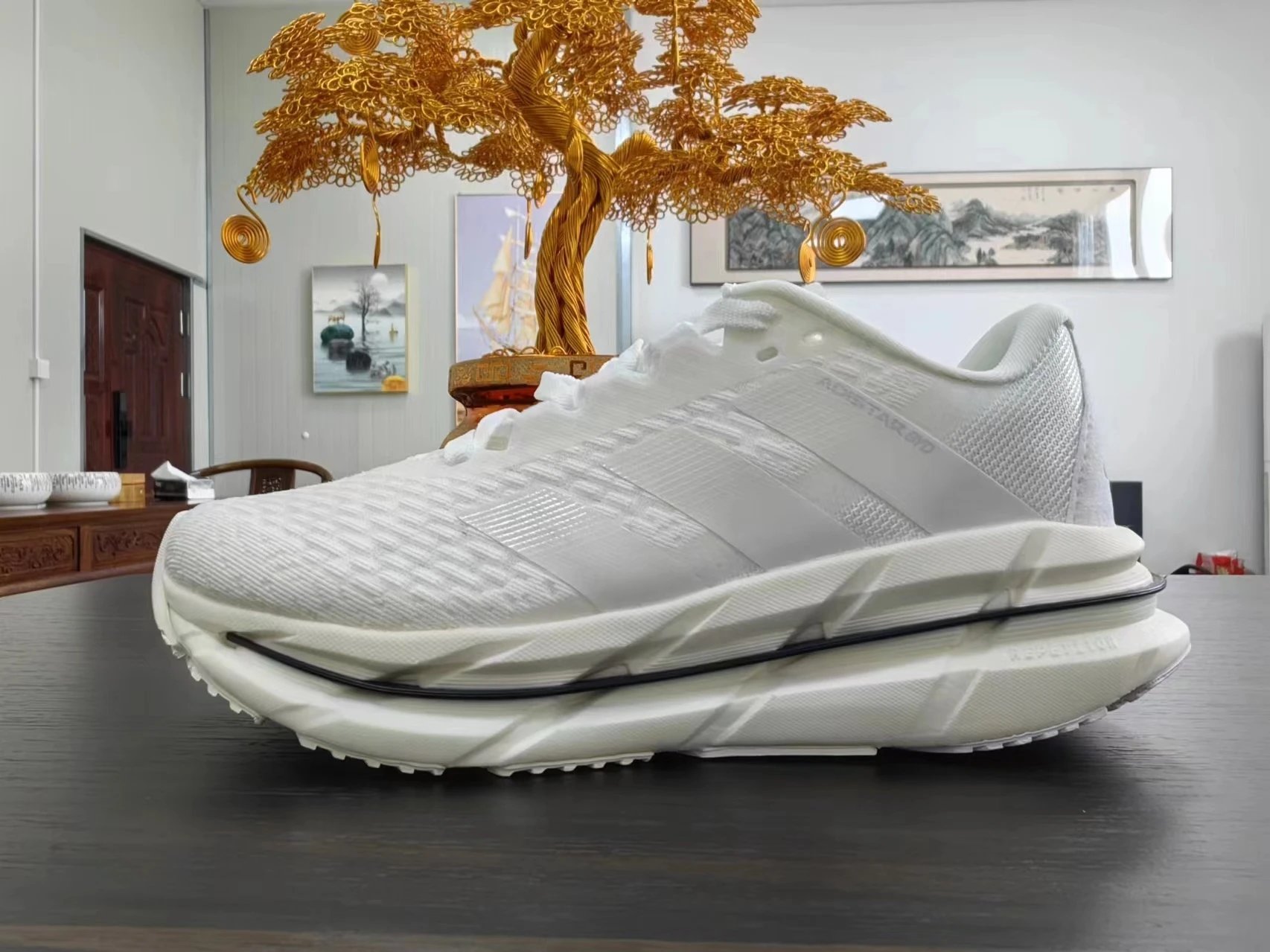 Adidas Adistar White Black Running Shoes - 14