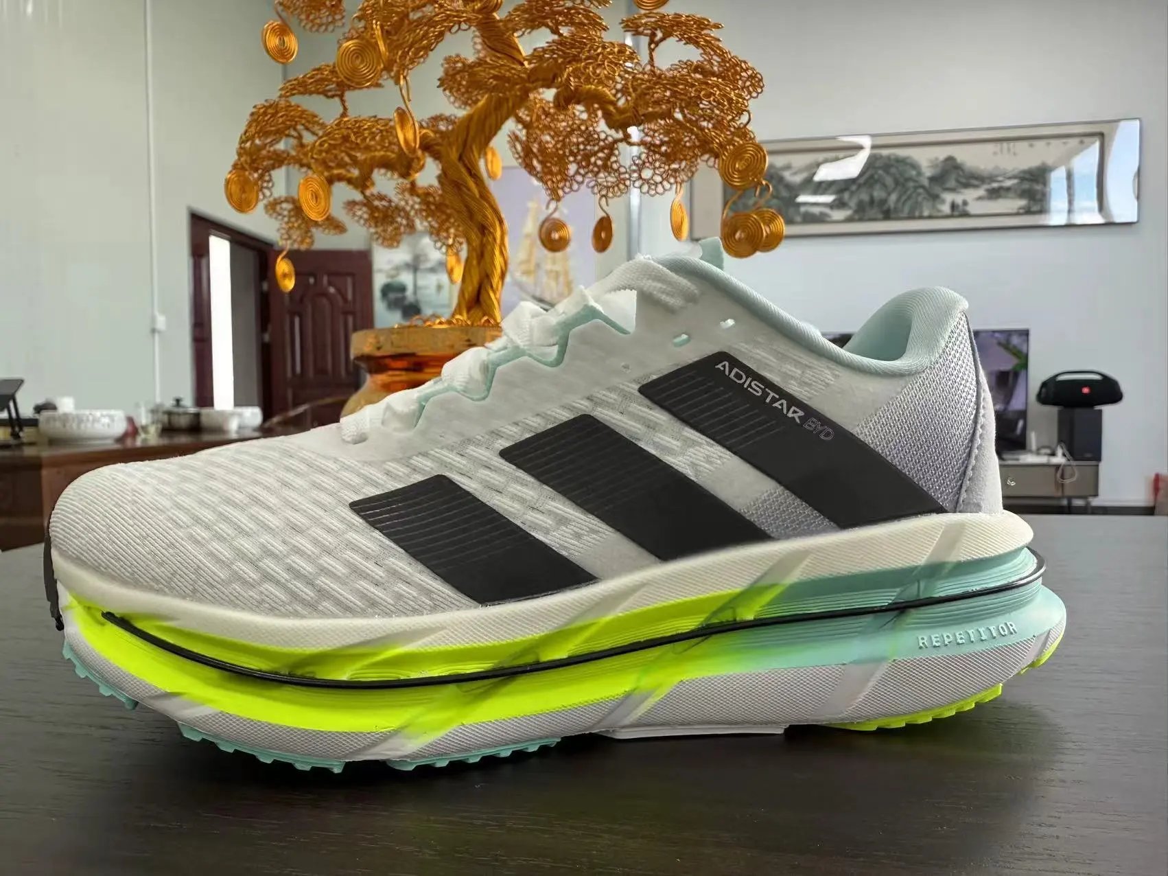 Adidas Adistar White Black Running Shoes - 4