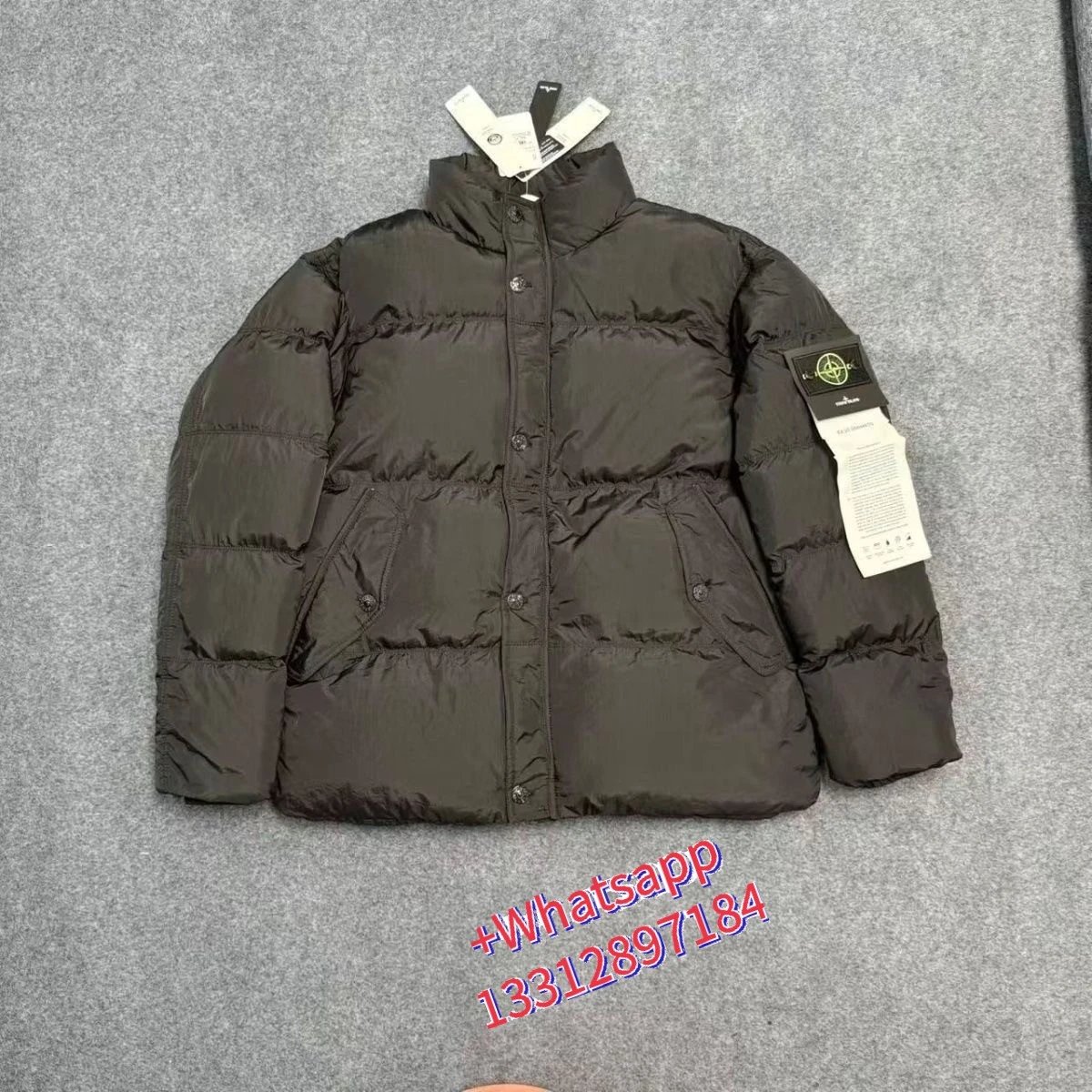 Stone Island Down Jacket Olive Green