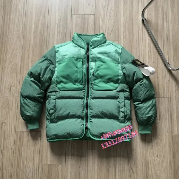 Stone Island Shadow Project Green Puffer Jacket - 1
