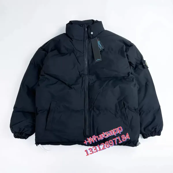 Stone Island Down Jacket Black Outerwear - 1