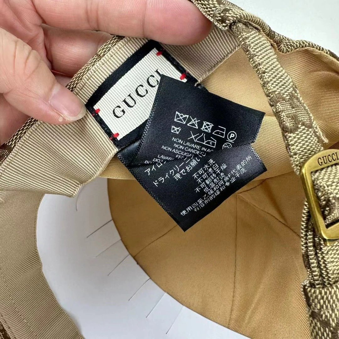 Gucci GG Marmont Baseball Cap Beige Green Black - 12