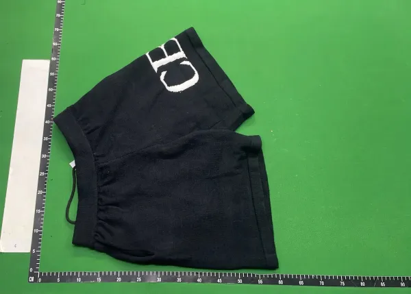 Design Logo-Print Black Sweatshorts Shorts - 1