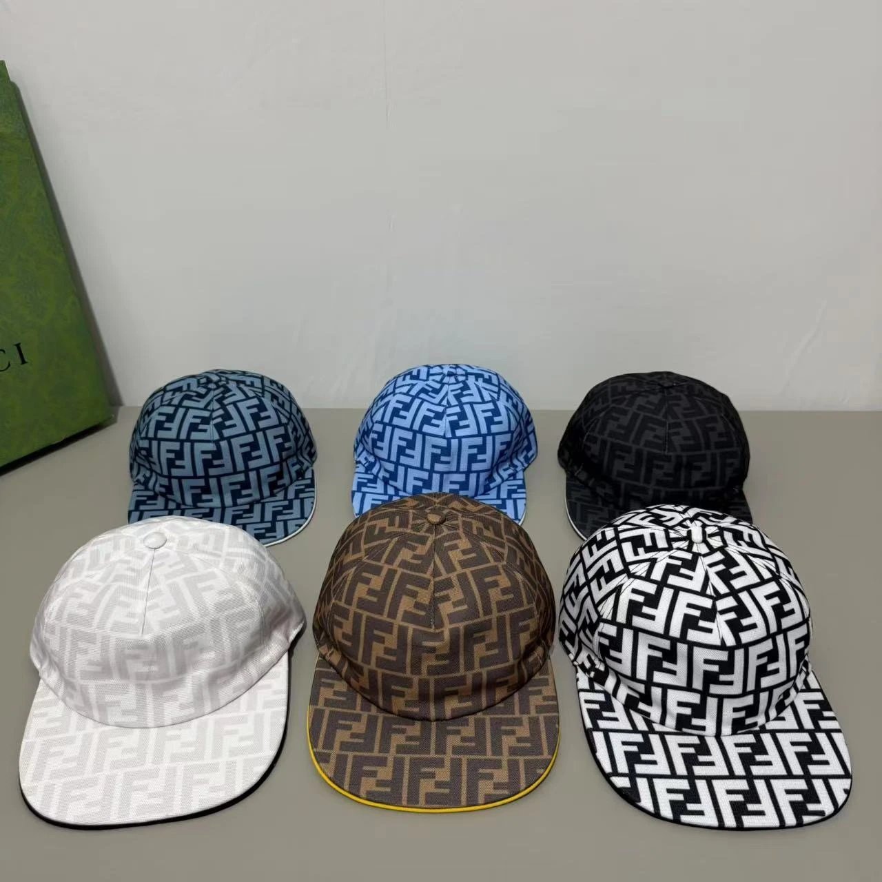 Gucci GG Marmont Baseball Cap Beige Green Black - 8