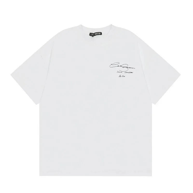 Cole Buxton T-Shirts CB Logo Print — White 02