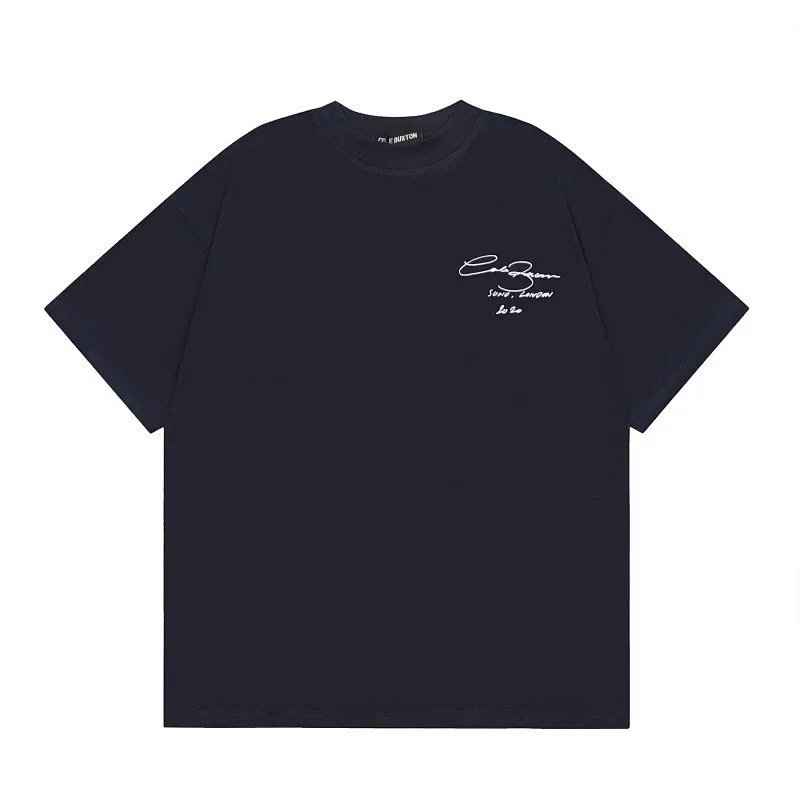 Cole Buxton T-Shirts CB Logo Print — Navy Blue 01