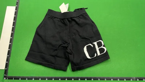 Design CB Logo Knit Shorts Black Shorts - 1