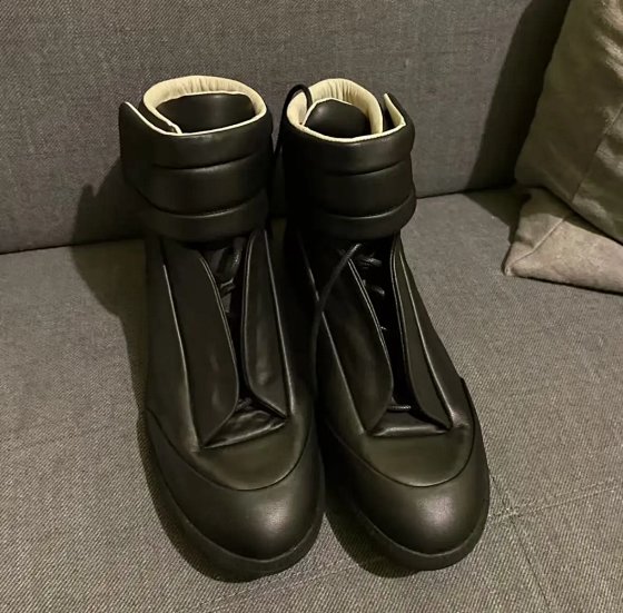Men's High-Top Leather Shoes