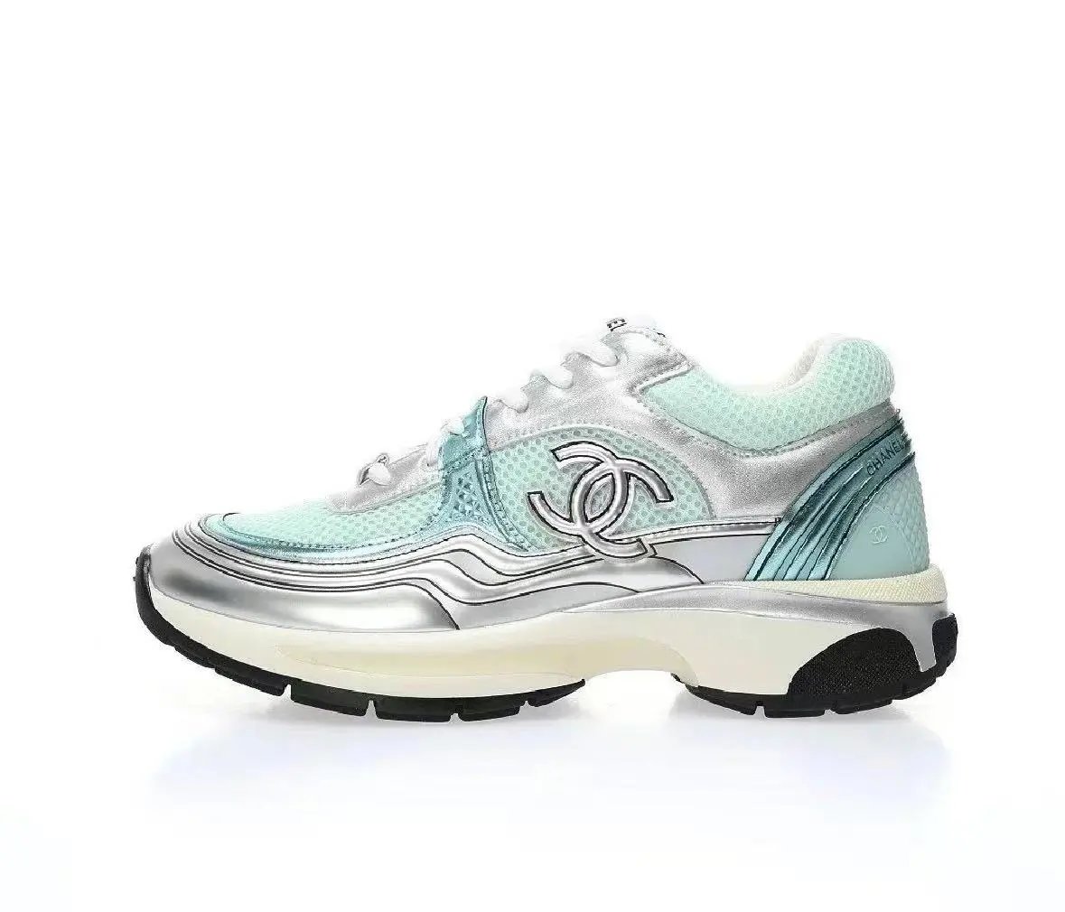 Mint Green Silver Black
