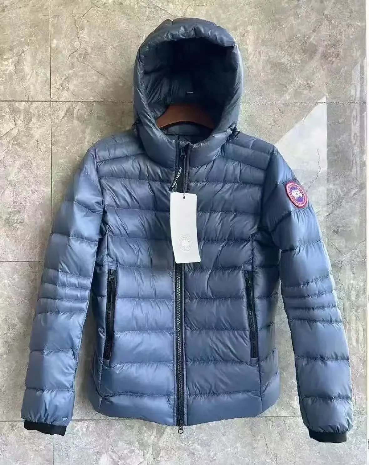 Haze blue down jacket